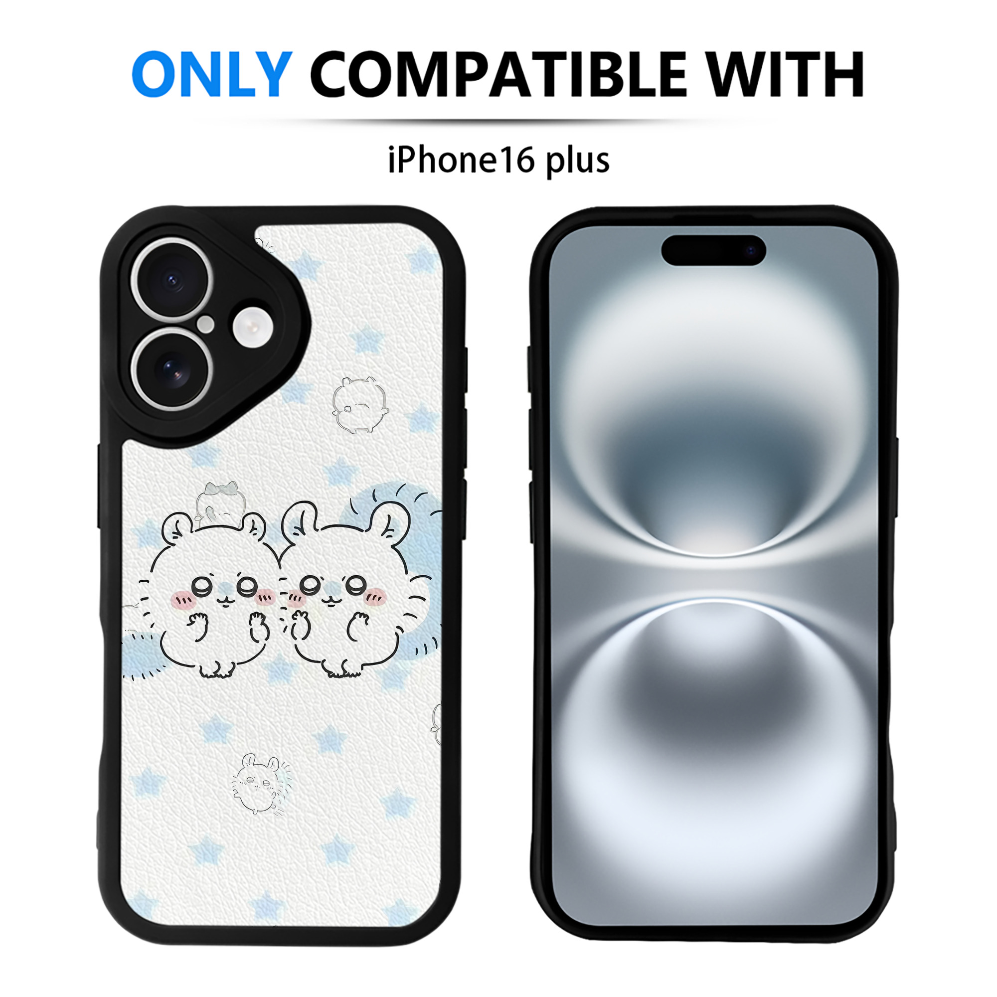 （画像用） ちいかわ Chii-kawa 【iPhone 16シリーズ対応】シリコンスマホケース（レザー調） 材質：シリコン